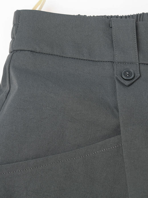 轻奢高级感高腰假两件开叉半身裙女 灰色大口袋显瘦 A 字中长款西装裙 通勤气质 商品图2