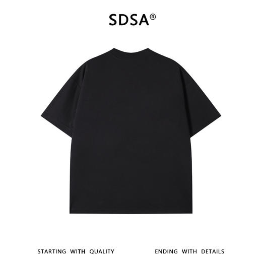 SDSA男装2026新款高贵轻奢潮牌重工烫钻设计圆领短袖T恤百搭上衣 商品图4