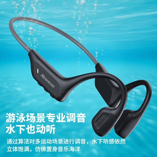 纽曼G12骨传导耳机蓝牙5.4 自带32G内存可离线听歌  IPX8级防水开放式运动无线蓝牙耳机 商品图1