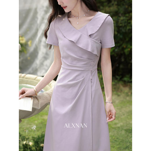 鹿向南【0331/20:00新品前1小时5折限量100件】紫色连衣裙 商品图2