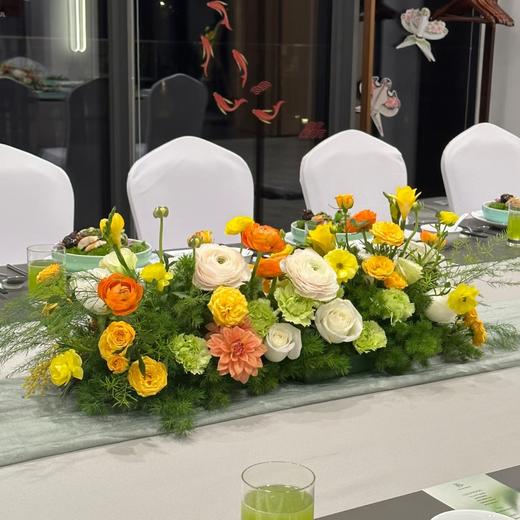 启盛-暖色系混搭桌花 商品图0