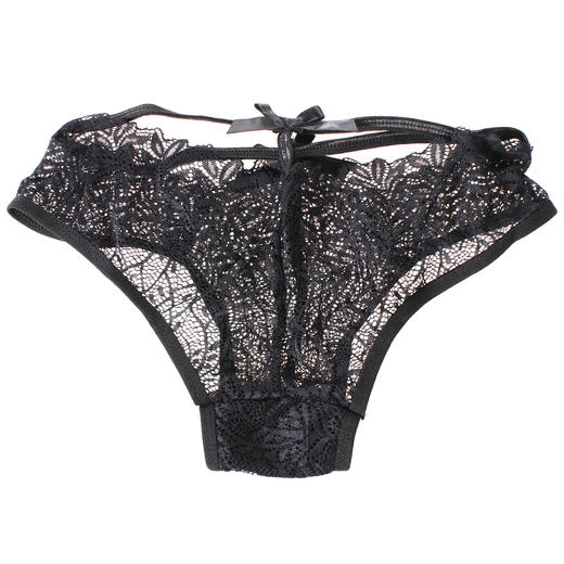 漫渺腰带法式性感透明诱惑蕾丝内裤女镂空舒适三角裤情趣内衣新款 商品图9