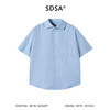 SDSA男装2026新款轻奢日系简约纯色亚麻短袖衬衫百搭透气舒适上衣 商品缩略图0