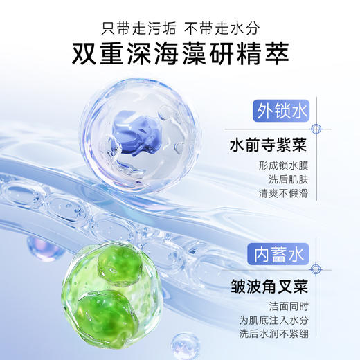 【官方】伊贝诗深海凝萃洗面奶女大油皮控油深层清洁毛孔单瓶洁面乳专用膏官方正品 商品图1