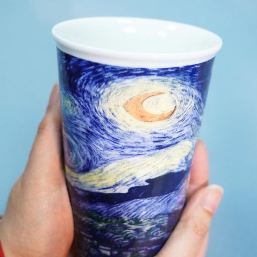 【梵高学院主题杯向日葵、星空杯】正版艺术保障：梵高学院官方正版授权，复刻梵高传世名作《星月夜》《向日葵》（72小时发货） 商品图4