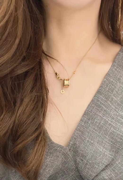 V金版【Z品定制级 1:1钢印 】宝格丽B.zero系列经典弹簧项链 首饰盒必有这款的一席之地 很好搭的一款，上身显贵 通勤休闲轻松驾驭 商品图1