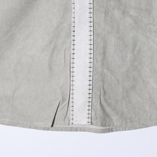 SDSA男装2026新款明线撞色门襟长袖衬衫宽松做旧肌理感休闲上衣 商品图3