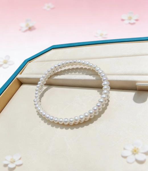 双圈小米珠手环 4mm淡水珍珠 简约叠搭 仙气日常 [发：27] 商品图0