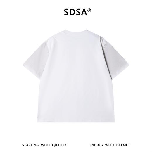 SDSA男装2026新款轻奢美式渐变卡通招手印花圆领短袖T恤百搭潮 商品图4
