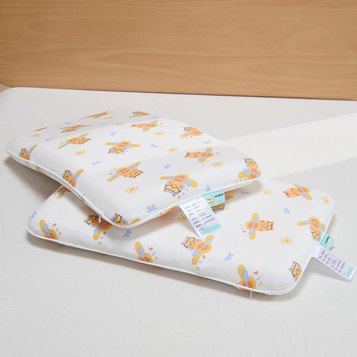 【柔软回弹！透气排汗】柔软天然儿童乳胶枕芯 安全a类全棉婴儿枕头幼儿园学生枕。xb 商品图2