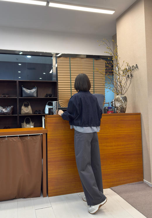 牛仔拼接风衣 商品图2