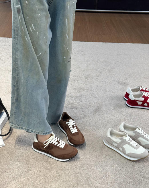 TORY BURCH Hank  圆头系带 低帮 生活休闲鞋 商品图2