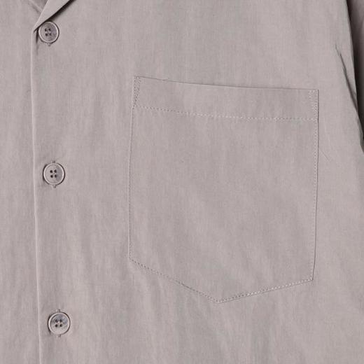 SDSA男装2026新款高贵轻奢古巴领短袖衬衫宽松落肩休闲上衣 商品图3