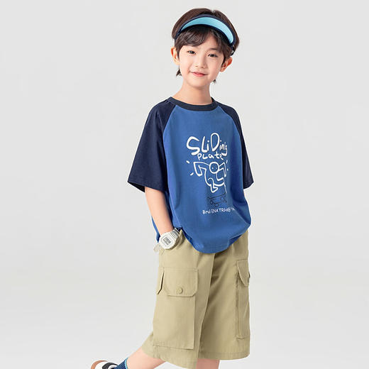 【加入购物车一起支付3件59.9元】【贝叮熊·冰岛棉插肩款短袖T恤】 商品图7