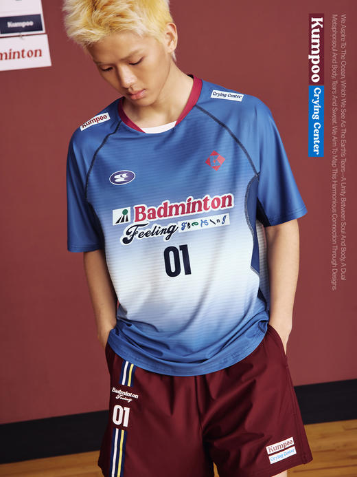 CryingCenterx薰风联名2.0吸湿速干男女款中性羽毛球休闲赛服 商品图2