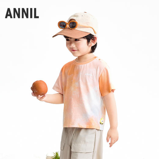 【实体店同款】男童圆领短袖针织衫夏季新款安奈儿童装XB621176 商品图1