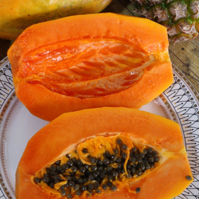 海南 红心牛奶木瓜 净重5斤