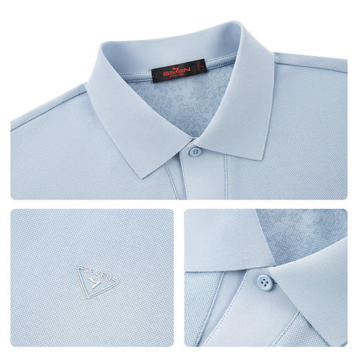 【马球衫领】柒牌短袖POLO衫男士2026夏季新款休闲翻领商务上衣 130T70800 商品图3