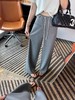 F040303夏薄款新款高腰设计感宽松莫代尔垂感直筒休闲裤女长裤 商品缩略图5