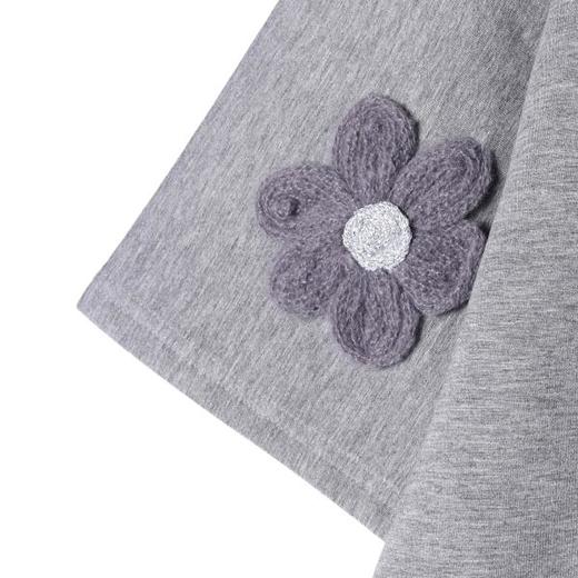 SDSA男装2026新款高贵轻奢立体钩花花朵短袖T恤宽松圆领休闲上衣 商品图2