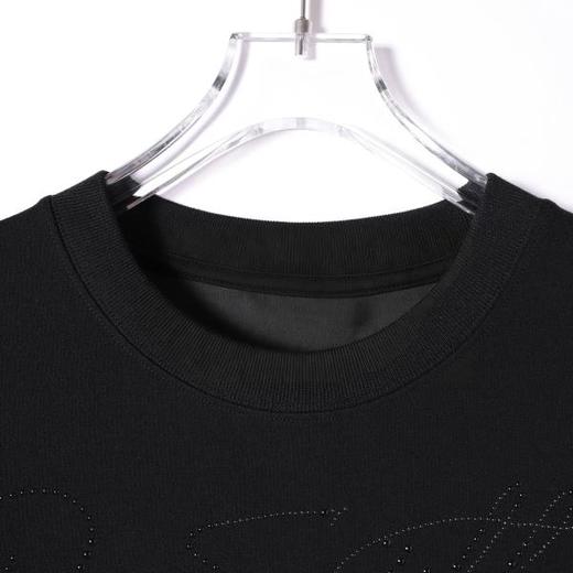 SDSA男装2026新款高贵轻奢美式烫钻字母印花圆领短袖T恤百搭高街 商品图4