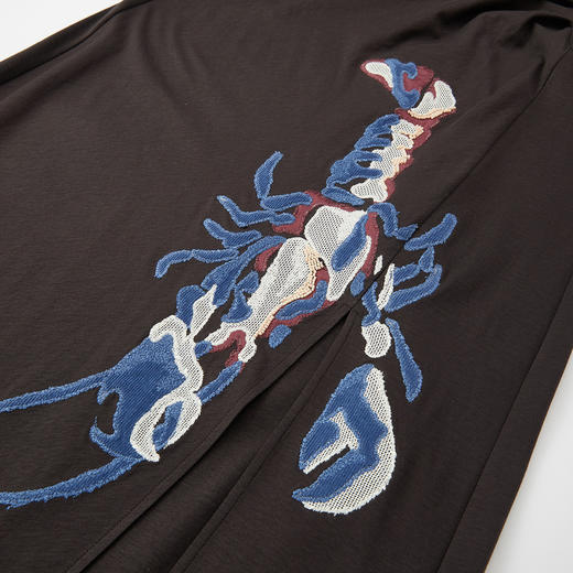 谜底针织连衣裙无袖2026夏季新品褶皱修饰身形贴布绣女262ML0511 商品图3