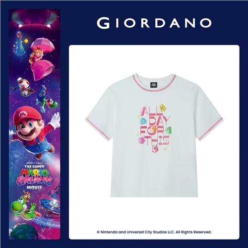 佐丹奴女装【超级马力欧兄弟联名款】索罗娜字母印花短袖T恤衫05396304 商品图1