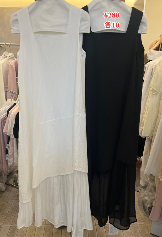 【门店同款】ENJOY夏季方领拼接连衣裙 162271284 商品图0