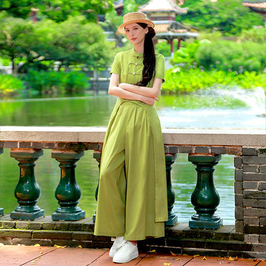 【春季新品】阳和春华阔腿裤 | 预售15天 商品图1