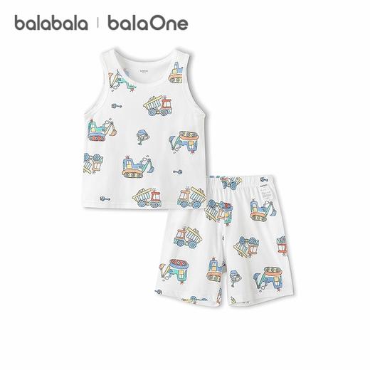 巴拉巴拉宝宝背心套装夏季空调服儿童睡衣小童男童家居服舒适无袖 商品图4