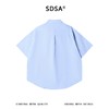 SDSA男装2026新款高贵轻奢美式复古拼接衬衫条纹撞色宽松短袖衬衫 商品缩略图4