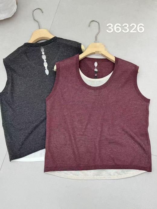 【门店同款】ENJOY秋季假两件套头针织背心 164245979 商品图4