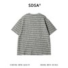 SDSA男装2026新款高贵轻奢美式简约立体条纹圆领短袖T恤百搭时尚 商品缩略图4