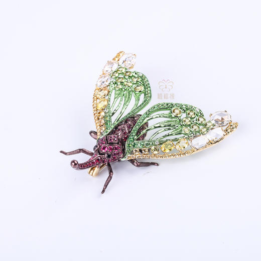 【夏日精灵】红宝石龙眼鸡胸针 商品图3