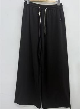 NC松紧腰抽绳百搭直筒裤60115（黑）夏季161012390321