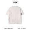 SDSA男装2026新款高贵轻奢老钱风简约竖纹翻领短袖T恤百搭时尚 商品缩略图4