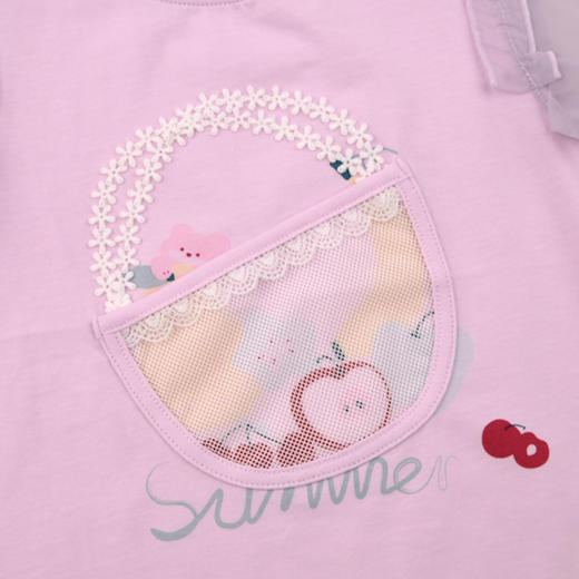 棉果果夏季新品女童纯棉短袖T恤M222140226316 商品图2