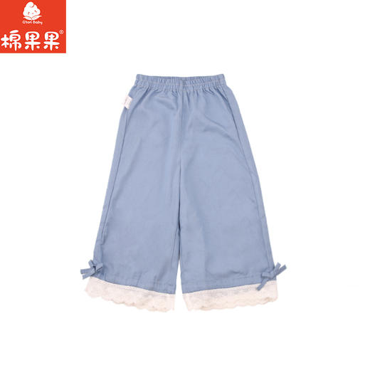 棉果果夏季新品女童仿牛仔梭织九分阔腿裤M222208426338 商品图0