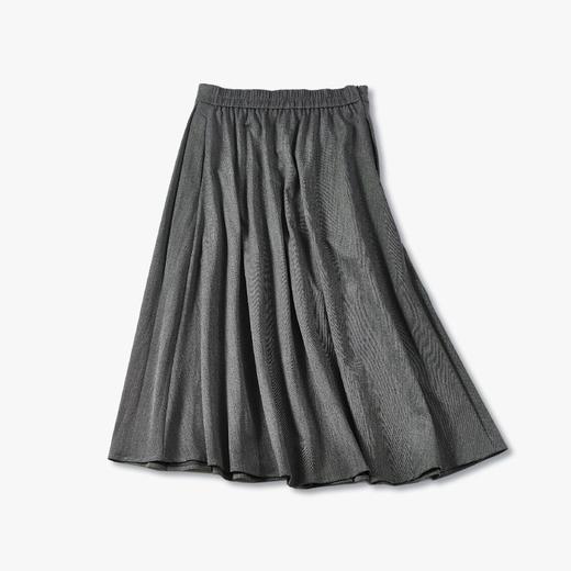 Famecoco范可儿复古学院风遮胯显瘦A字裙通勤西装半身裙F223HA013 商品图1