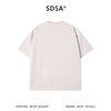 SDSA男装2026新款高贵轻奢座线迹彩石装饰宽松短袖T恤百搭时尚 商品缩略图4