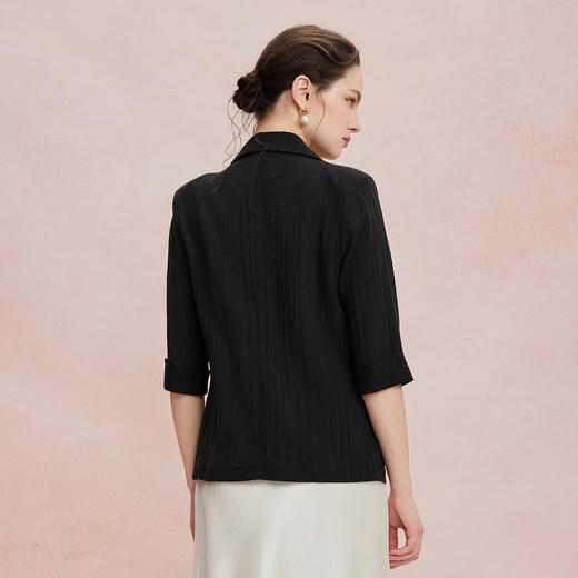 RF101斯尔丽26新款七分袖收腰通勤遮肉显瘦透气外套 商品图1