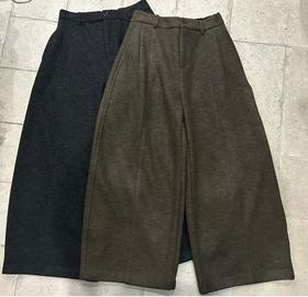 【门店同款】ENJOY冬季半松紧腰头弯刀时装裤 168247736