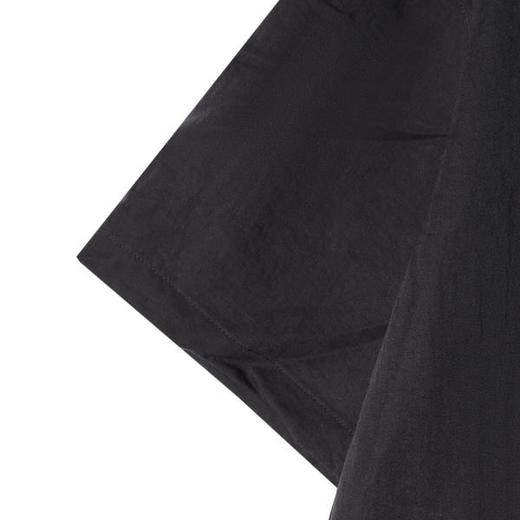 SDSA男装2026新款高贵轻奢潮牌极简风基础款弧形下摆宽松短袖衬衫 商品图2