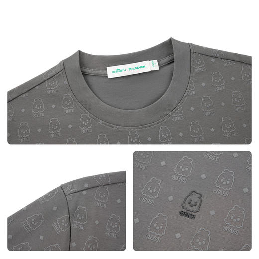 【柒先生系列】柒牌凉感短袖T恤26夏季新款索罗纳透气休闲上衣 130T71550 商品图3