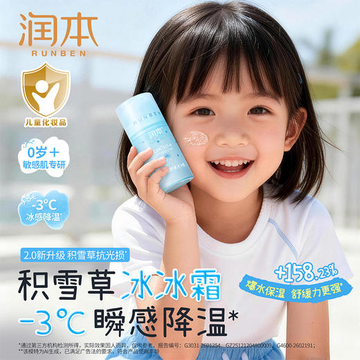 润本积雪草舒缓冰冰霜 8h保湿 夏天行走小冰箱 舒缓晒后燥热泛红 商品图1