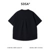SDSA男装2026新款轻奢弧形下摆宽松短袖T恤小众设计感圆领上衣 商品缩略图4