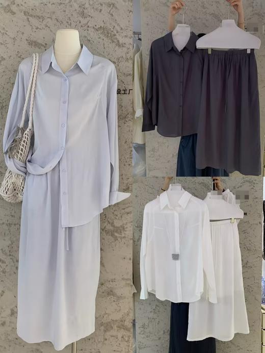 【门店同款】ENJOY夏季慵懒衬衫套裙 162271364 商品图0