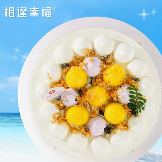 【椰芒金沙冰淇淋蛋糕】咸甜双绝，一口沦陷，双层松软原味戚风胚，中间裹着冰冰凉凉的蛋黄金沙冰淇淋夹心，咸香沙糯，冰爽不腻~（冰淇淋口味4选1） 商品图2