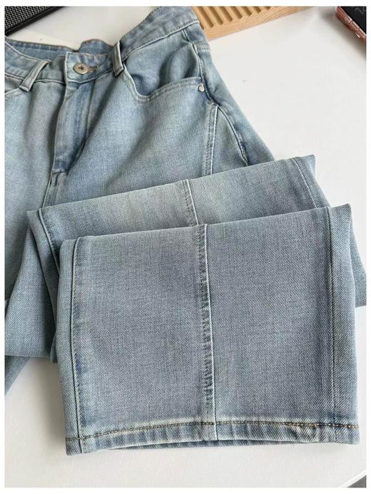 F040305春夏季新款四面弹杨桃裤女春季休闲百搭宽松阔腿牛仔裤拖地长裤 商品图5