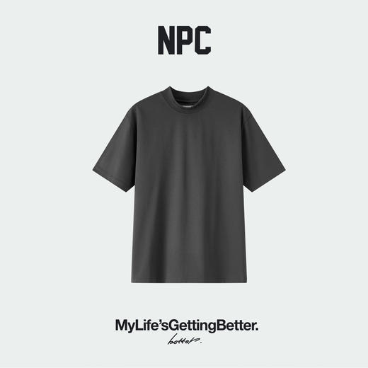 NPC潮牌字母印花小立领短袖T恤立体剪裁凉感索罗娜夏上新NP62TE07 商品图1